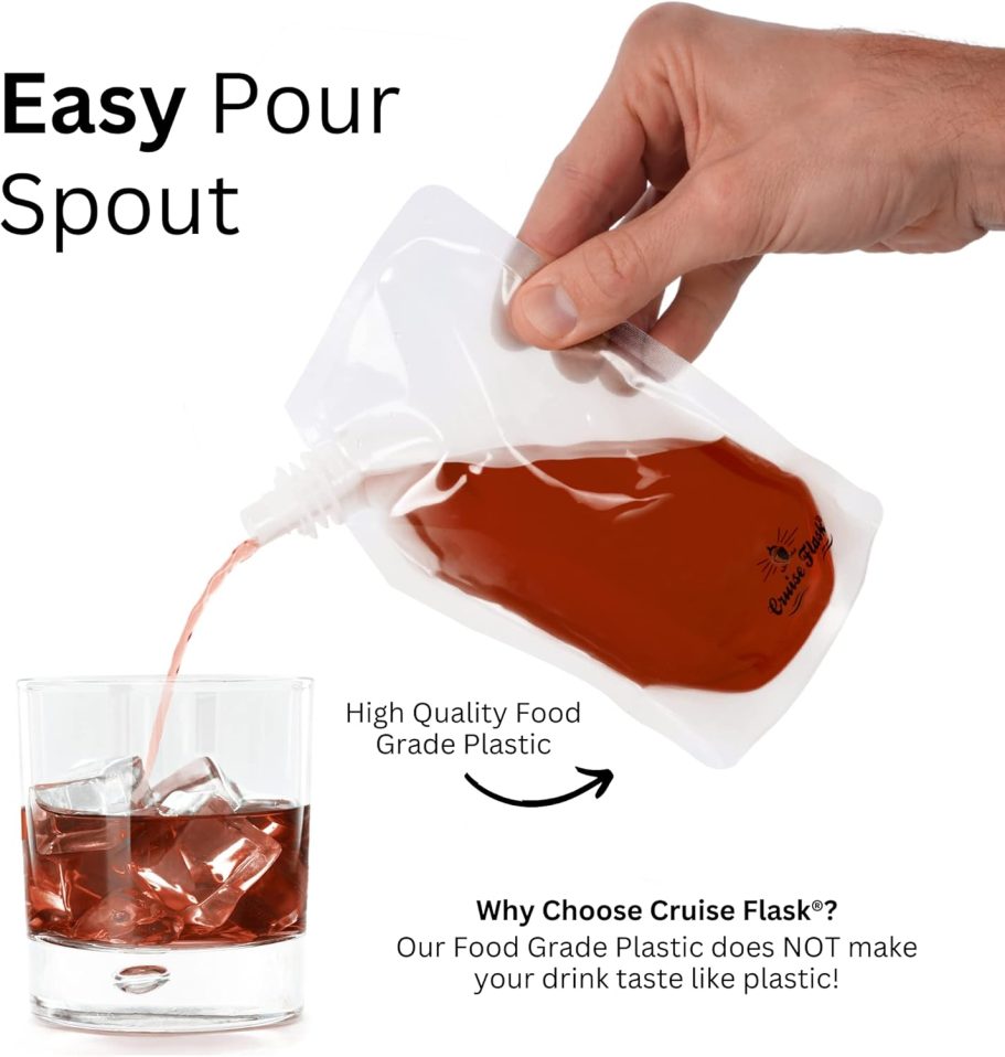 Collapsible Reusable Foldable Eco-Friendly 8 Oz Water Bottle – BPA Free - (3 pack) - Image 3