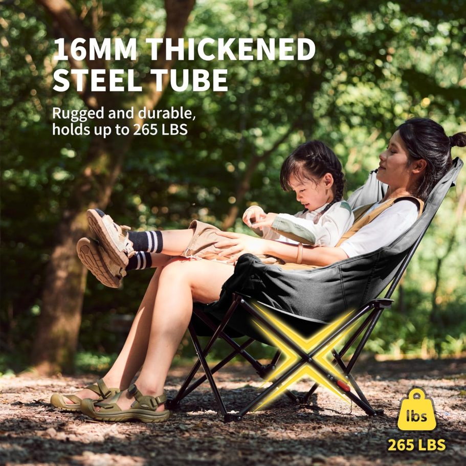 Naturehike Quilted Camping Chair with Padded Seat - Image 5