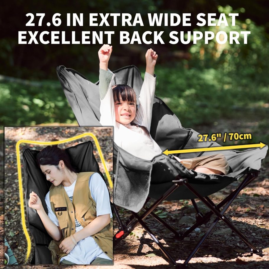 Naturehike Quilted Camping Chair with Padded Seat - Image 6